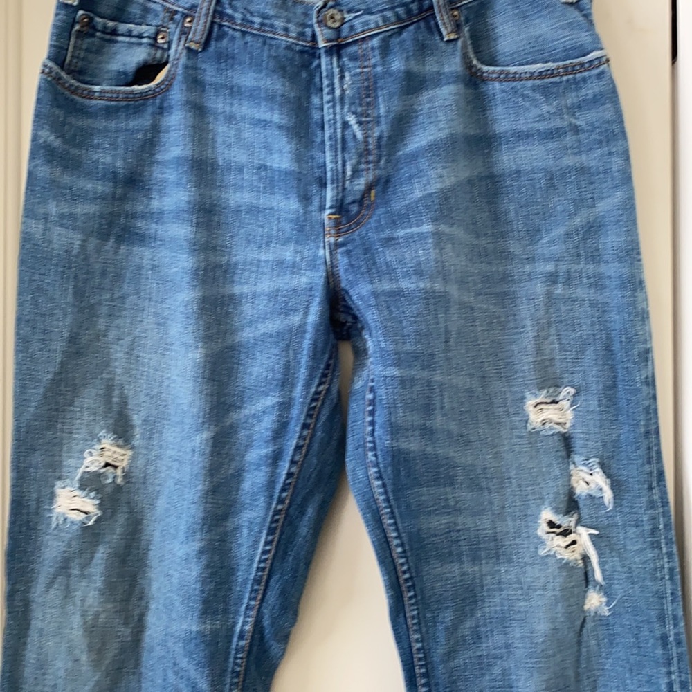 Men’s Gap jeans semi distressed, size 36x30